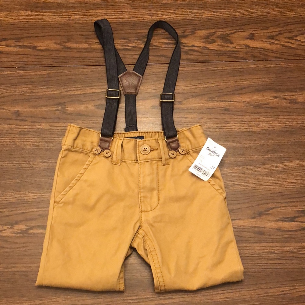 NWT Oshkosh B’gosh size 3t pants with suspenders